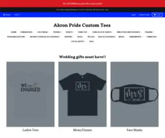 Akronpridecustomtees.com(Akron Pride Custom Tees) Screenshot