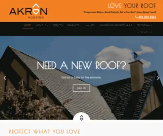 Akronroofing.ca(AKRoN Roofing) Screenshot