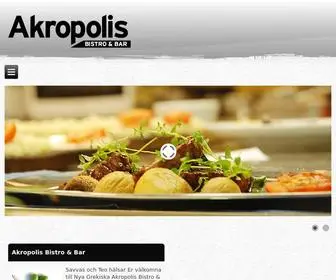 Akropolisuppsala.se(Akropolis Bistro & Bar) Screenshot