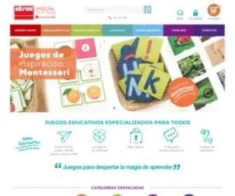 Akroseducational.es(Juegos Educativos para Ni) Screenshot