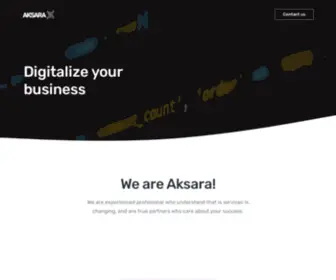 Aksarax.com(Digitalize your business) Screenshot