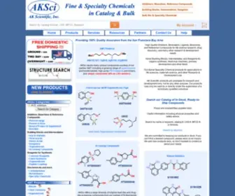 Aksci.com(Ak scientific) Screenshot