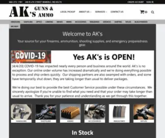 Aksguns.com(AK's Guns and Ammo LLC) Screenshot