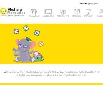 Akshara.org.in(Akshara Foundation) Screenshot