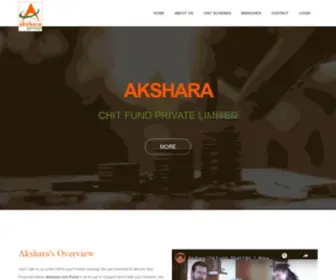 Aksharachits.com(Akshara Chit Funds) Screenshot