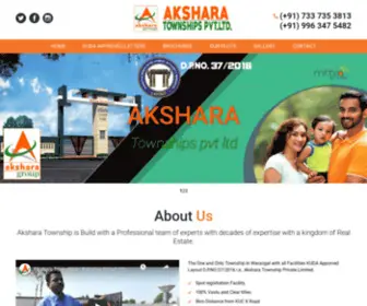 Aksharatownships.com(AKSHARA) Screenshot