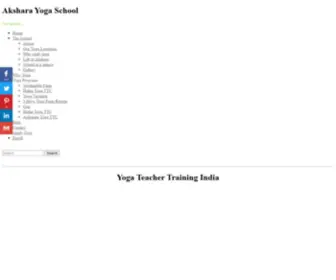 Aksharayogaschool.com(Akshara yoga school) Screenshot