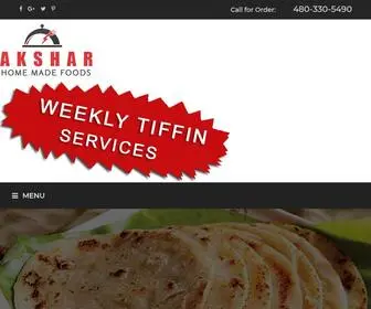 Aksharweeklytiffin.com(Akshar Home Made Foods) Screenshot