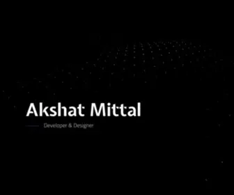 Akshatmittal.com(Developer & Designer) Screenshot