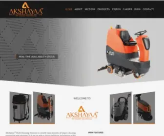 Akshayaamc.com(Industrial Cleaning Equipments & Services) Screenshot