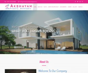 Akshayamproperty.com(AKSHAYAM PROPERTY) Screenshot