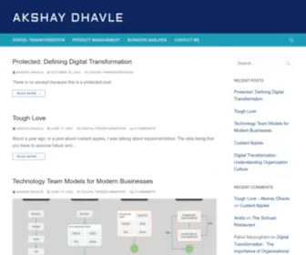 Akshaydhavle.com(Musings on Product Management) Screenshot