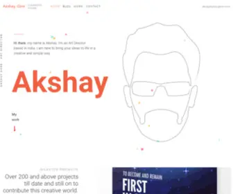Akshaygore.com(Created to Create) Screenshot