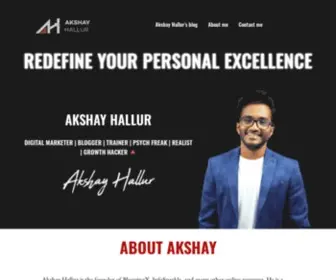 Akshayhallur.com(Akshay Hallur) Screenshot