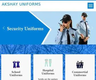 Akshayuniforms.com(Akshay Uniforms) Screenshot