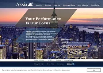 Aksia.com(Specialist alternative investment solutions to institutional investors) Screenshot