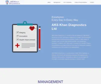 Akskhandiagnostics.com(AKS Khan Diagnostics Ltd) Screenshot