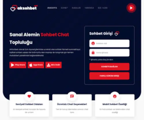 Aksohbet.net Screenshot