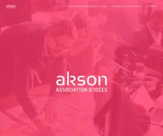 Akson.fr(Agence de communication globale) Screenshot