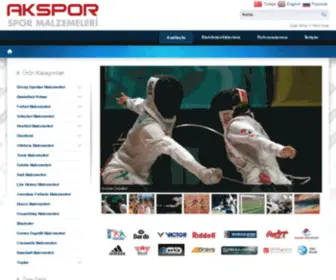 Akspor.com.tr(Akspor Spor Malzemeleri) Screenshot