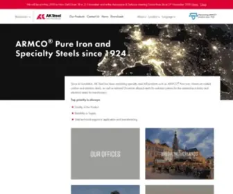 Aksteel.eu(AK Steel International) Screenshot