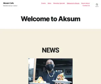 Aksumcafe.com(Mediterranean Cuisine) Screenshot