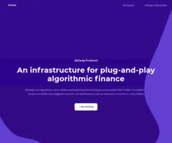 Akswapweb.com(AkSwap Protocol) Screenshot