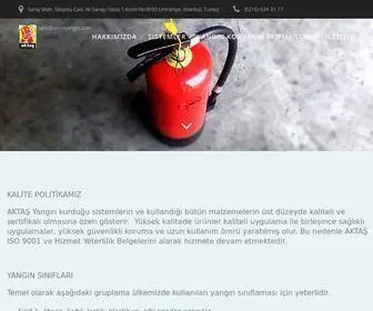Aktasyangin.com(Aktaş Yangın ve Güvenlik Sistemleri San) Screenshot
