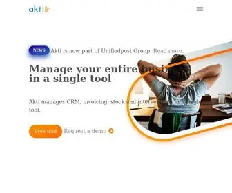 Akti.com(Simplify your administration) Screenshot