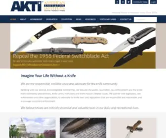 Akti.org(American Knife and Tool Institute) Screenshot