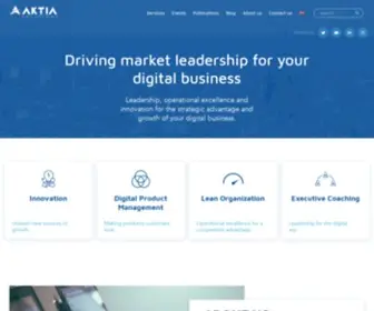 Aktiasolutions.com(Driving Market Leadership for your Digital Business) Screenshot