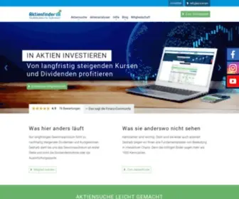 Aktienfinder.net(Aktiensuche mit dem aktienfinder) Screenshot