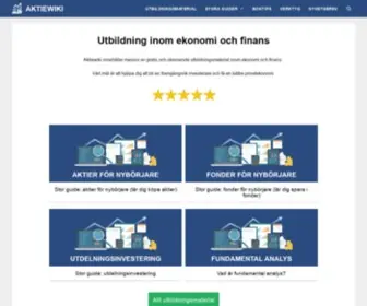 Aktiewiki.se(Utbildning inom ekonomi och finans) Screenshot