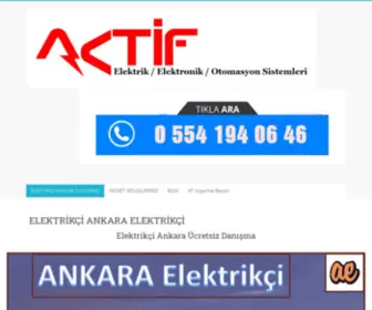 Aktif-Elektrik.com(Elektrikçi) Screenshot