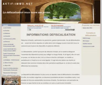 Aktif-Immo.net(Défiscalisation immobilière) Screenshot