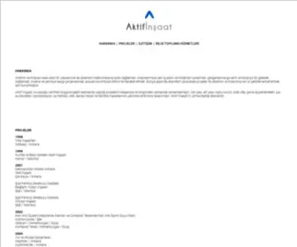 Aktifinsaat.com.tr(İnşaat) Screenshot