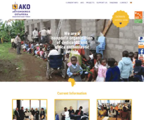 Aktionskreis-Ostafrika.de(AKO Aktionskreis Ostafrika) Screenshot