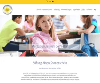 Aktionsonnenschein.com(Montessori Einrichtung München) Screenshot