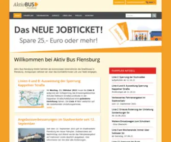 Aktiv-Bus.de(Aktiv Bus Flensburg GmbH) Screenshot