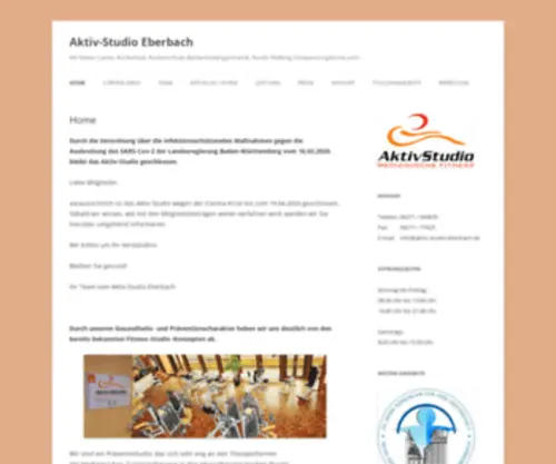Aktiv-Studio-Eberbach.de(Aktiv Studio Eberbach) Screenshot