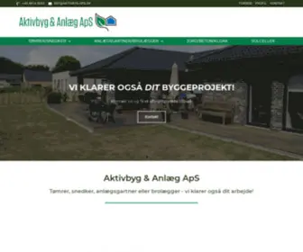 AktivBYG-APS.dk(Aktivbyg & Anlæg ApS) Screenshot