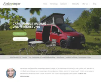 AktivCamper.de(Campingbus Ausbau und Vermietung) Screenshot