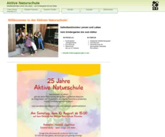 Aktive-Naturschule.de(Leben und Lernen vom Kindergarten bis zum Abitur) Screenshot