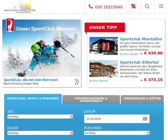 Aktives-Reisen.de(Skiurlaub und Skireisen mit Aktives Reisen) Screenshot