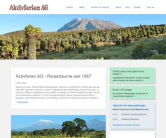 AktivFerien.com(Aktivferien mit Hansruedi Büchi) Screenshot