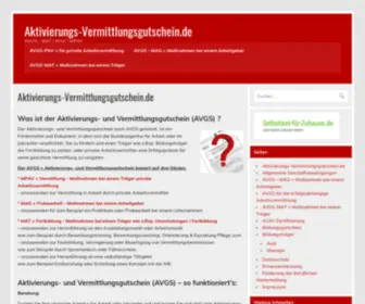 Aktivierungs-Vermittlungsgutschein.de(Aktivierungs Vermittlungsgutschein) Screenshot