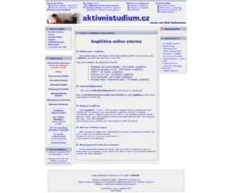Aktivnistudium.cz(španělština)) Screenshot