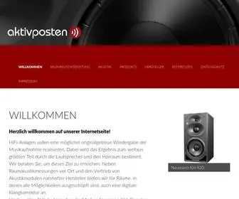 AktivPosten.net(Aktive Lautsprechertechnik und Akustik) Screenshot