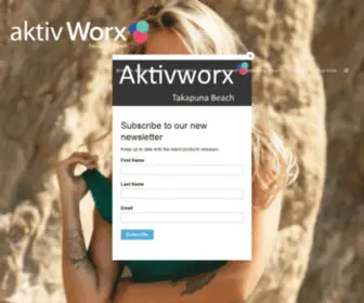 AktivWorx.co.nz(AKTIVWORX Resort & Swimwear) Screenshot