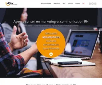 Aktor.fr(Agence de Communication & Marketing pour le Recrutement) Screenshot